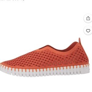 Ilse Jacobsen Women's Orange Slip-On Shoes